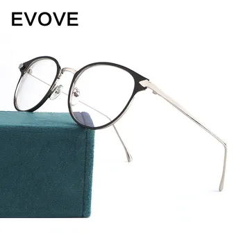 

Evove Round Eyeglasses Men Women Unisex Glasses Frame Man Nerd Spectacles Fake Eyewear for Optic Myopia Photochromic Anti Blue