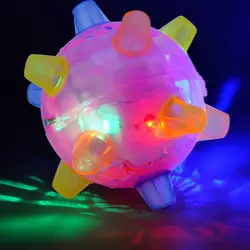 Собака Интерактивная шары мячик-игрушка для домашних животных музыка креативная мигающая Танцы шарика собаки светящиеся забава