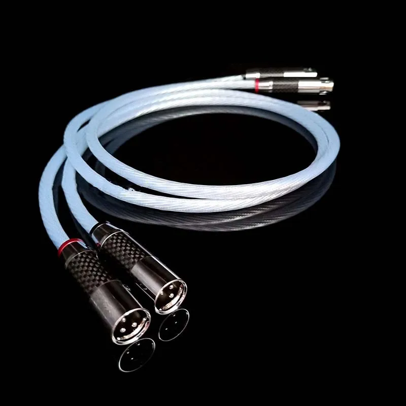 Кабель Audiocrast Hifi neutrik XLR кабель Hi-end 5NOCC с покрытием из чистого серебра Hi-Fi 2 папа-2
