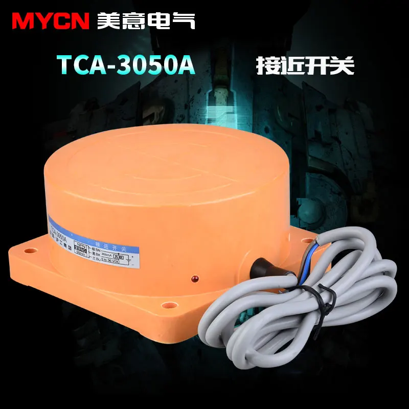 

Shanghai Industrial TCA-3050A Cylindrical Proximity Switch Sensor Induction Distance 50MM Three-wire npn Normally Open