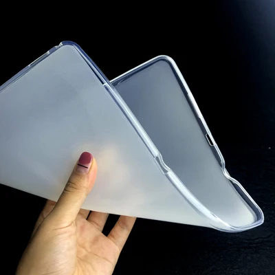 Мягкий чехол из ТПУ для huawei MediaPad T5 10 10,1 ''AGS2-W09/AGS2-W19 AGS2-L03/AGS2-L09 окрашенная Силиконовая накладка на планшет Funda - Цвет: bai TPU T5 10