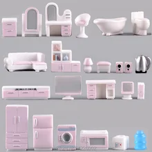 Полимерная кукла миниатюрный кукольный домик мебельные аксессуары, для дивана ТВ комод мини 3D моделирование Детская комната игровой набор детские игрушки для кукол