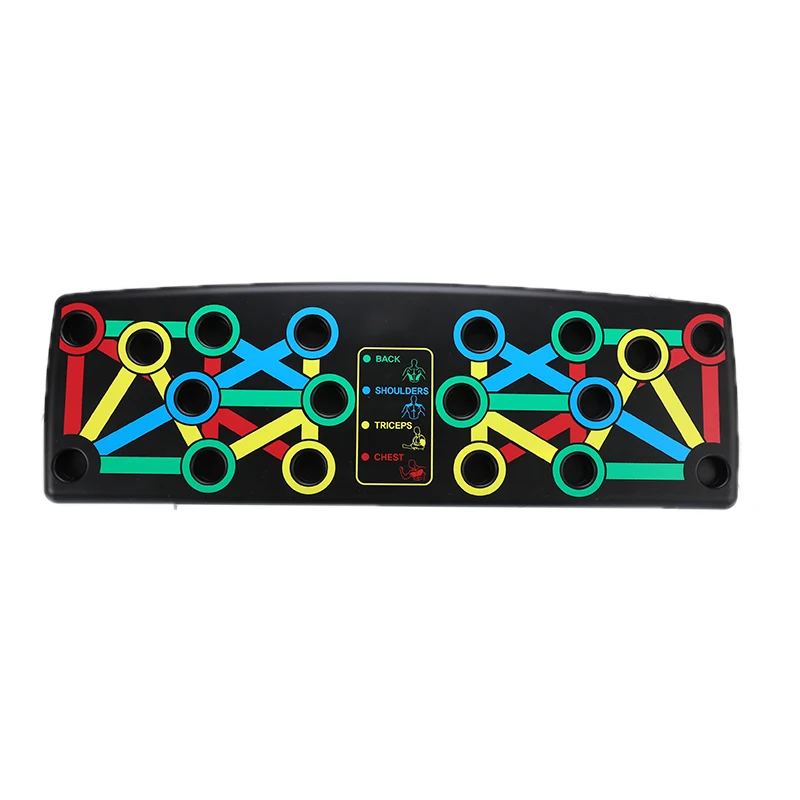 Non-foldable 1 Set Push Up Rack Board 9 in 1 Body Building Fitness Exercise Tool Push-Ups Stand For Men Women Body Fitness Tools - Color: Non-foldable