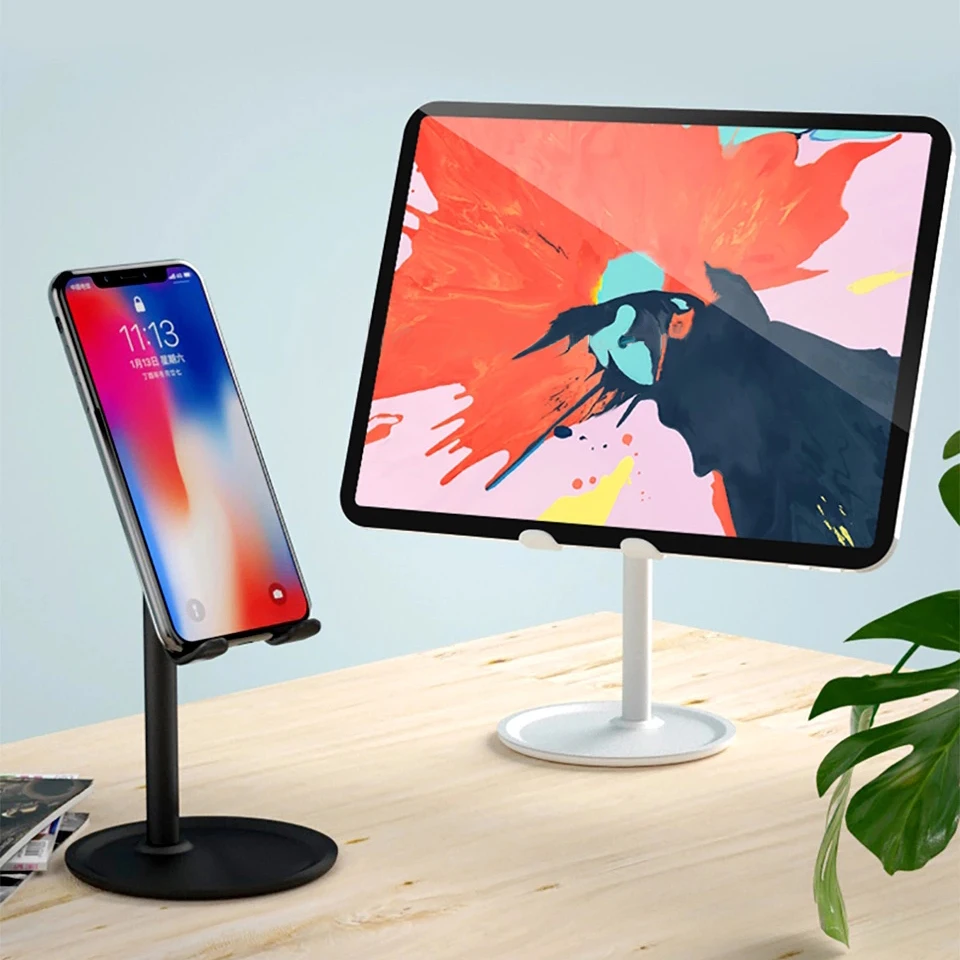 

Universal Adjustable Metal Desktop Table Tablet Holder Stand For iPad Pro Desk Mobile Phone Holder Stand For All Mobile phone