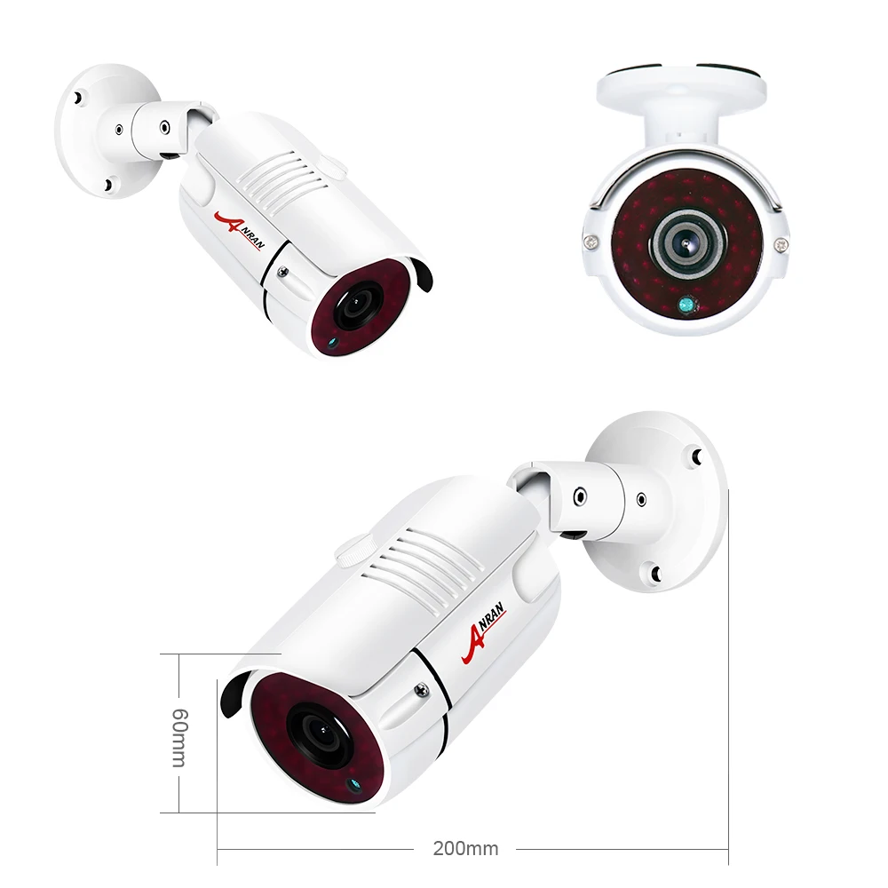  ANRAN 1080P AHD DVR CCTV 4CH Security System IR Night Vision AHD Camera Kit Indoor&Outdoor Video Su - 4.00012E+12