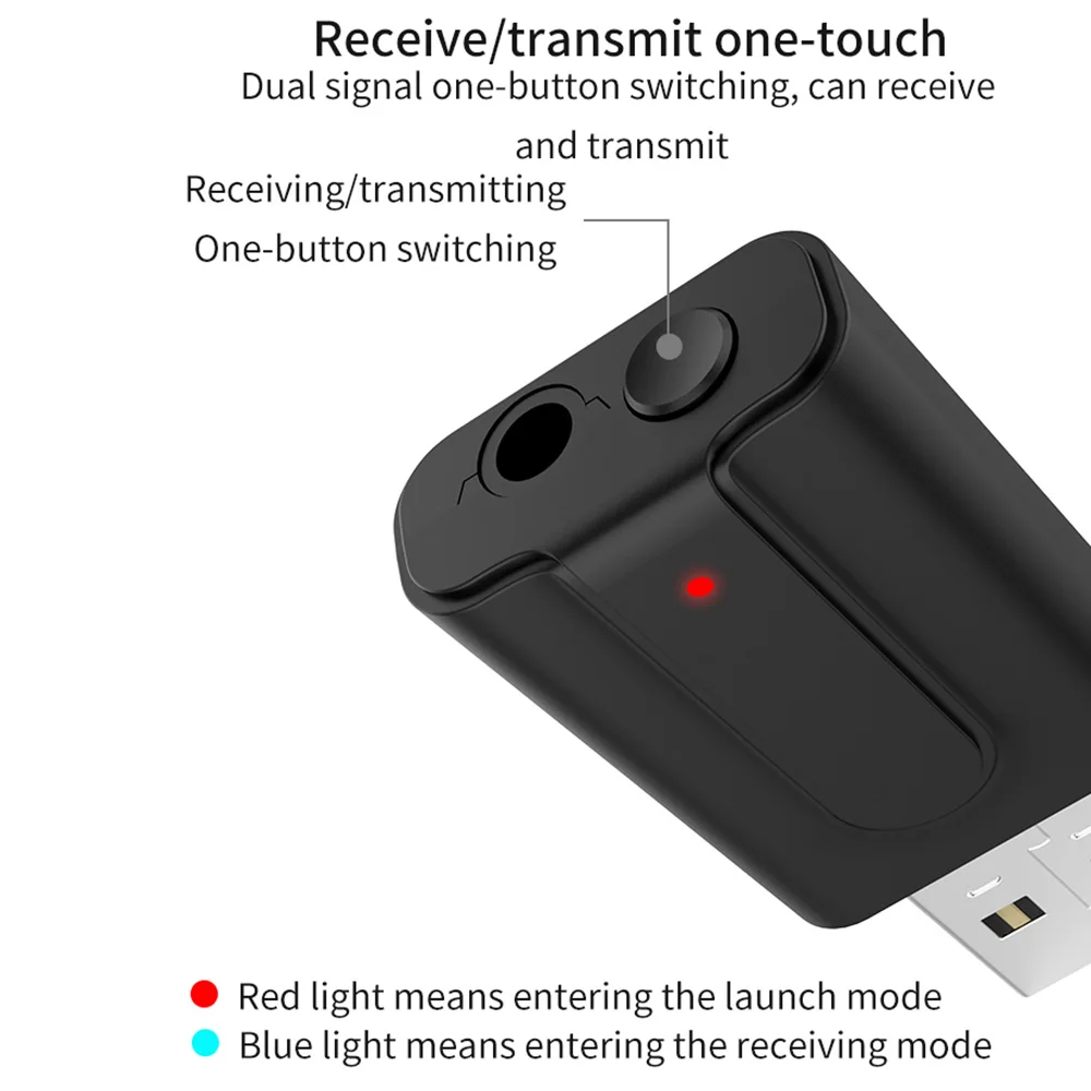 Bluetooth 5,0 аудио приемник передатчик 2 в 1 RCA 3,5 мм Bluetooth AUX Jack Hifi стерео USB беспроводной адаптер для ТВ ПК автомобильный комплект