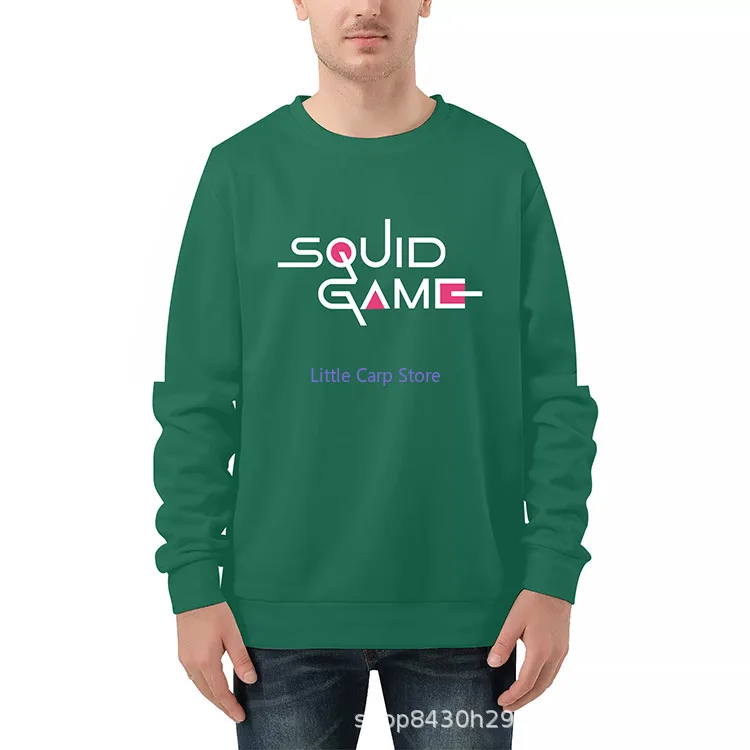 Squid Game Korean Drama Same Style round-Neck Pullover Digital Printing Men's Women's Pullover 2
