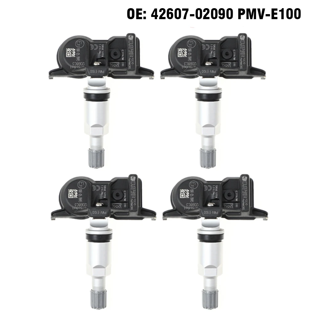 4PCS Tire Pressure Monitoring System TPMS For Toyata C-HR Corolla IZOA Avalon Camry 4Runner PMV-E100