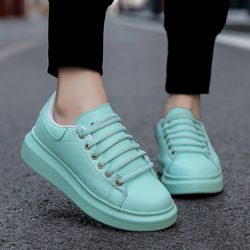 2020 Brand Men Shoes Casual Lace Up Candy Color Unisex Autumn Flats Men Trainers Zapatos Hombre Sapato Masculino Male Sneakers