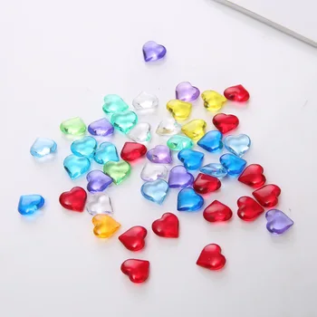 

Boxi 100/500g Heart Fishbowl Beads Slime Additives Charms Cute Supplies Sprinkles DIY Kit For Fluffy Cloud Clear Crunchy Slime
