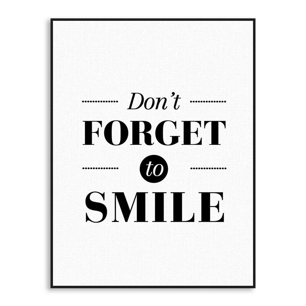 

AliExpress Hot Selling Black And White English Inspiration Lettered Poster Painting Core Modern Minimalist Northern European-Sty