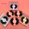 Mikiwi Free custom Logo 25mm lashes 30/50/100/200 Wholesale Glitter Paper  Square case packaging Label Makeup Box Mink Lashes 2