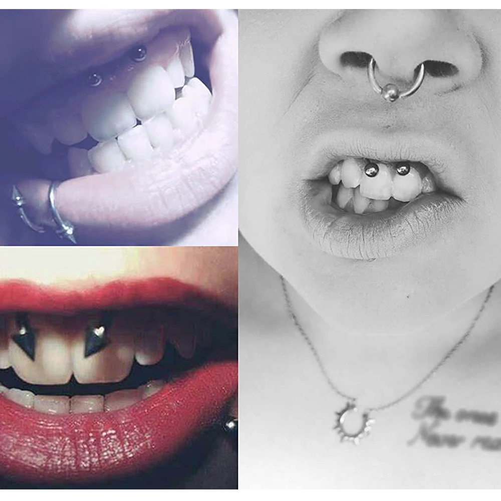 Smiley Piercing Jewelry Fangs Smiley Jewelry Vampire Teeth Vampire Smiley Fangs Canine Teeth Smiley Piercing Tiger Teeth Nail Body Jewelry Aliexpress