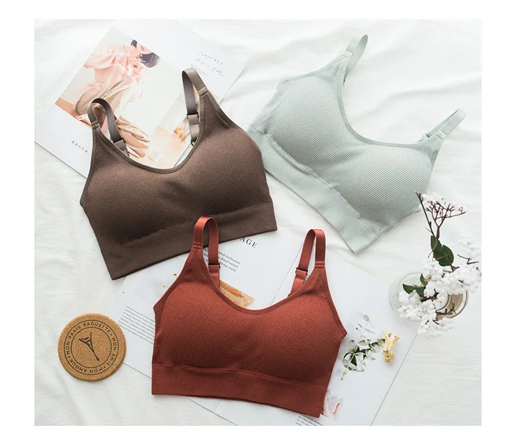 Roseheart, женский модный красный бюстгальтер без косточек, беспроводной, для девушек, с подкладкой, бюстгальтеры для женщин, глубокий v-образный вырез, для студентов, бюстгальтеры, нижнее белье, чашечки A, B, C размера плюс, для женщин