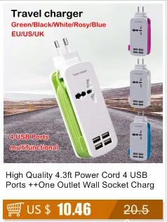 Ycdc поле Белый USB розетки с 6 Порты USB Расширители выход коммутатор ЕС, США, Великобритании Мощность Cube Мощность газа путешествия дома