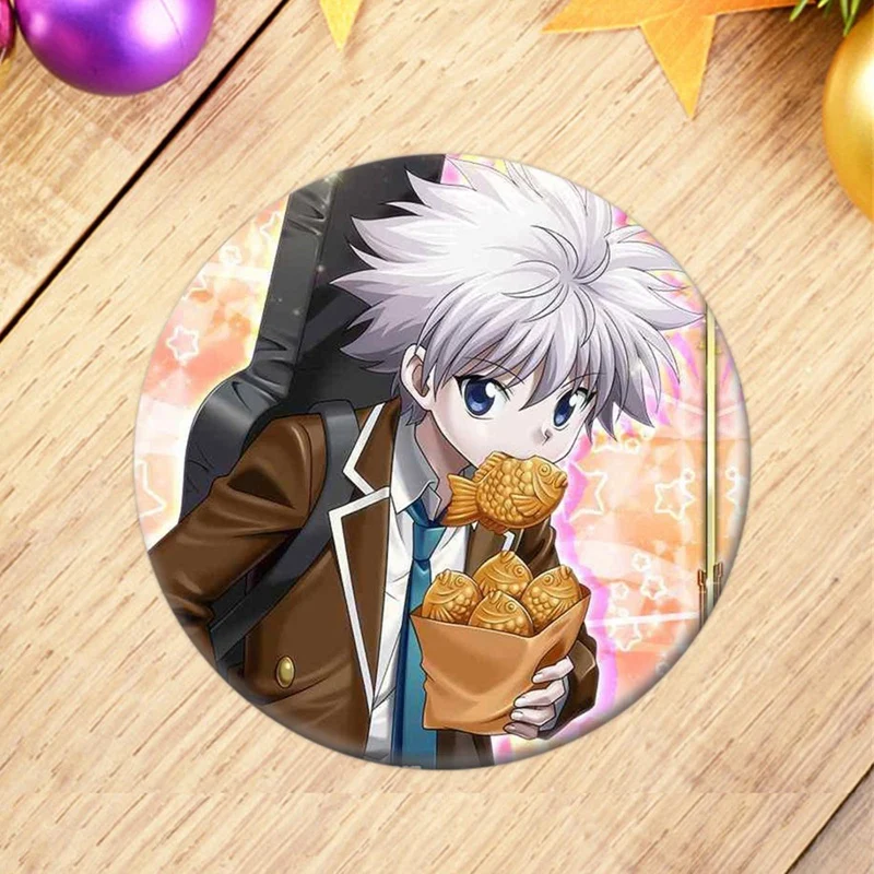 1 шт. аниме Hunter X Значки для косплея брошь коллекция значков сумки Killua Zoldyck Kurapika