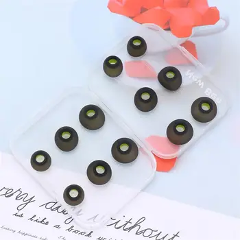 

12pcs Ear Plugs Noise Reduction Silicone In-ear Earphone Caps Headset accessories Earplugs Ear Tips with Storage Box