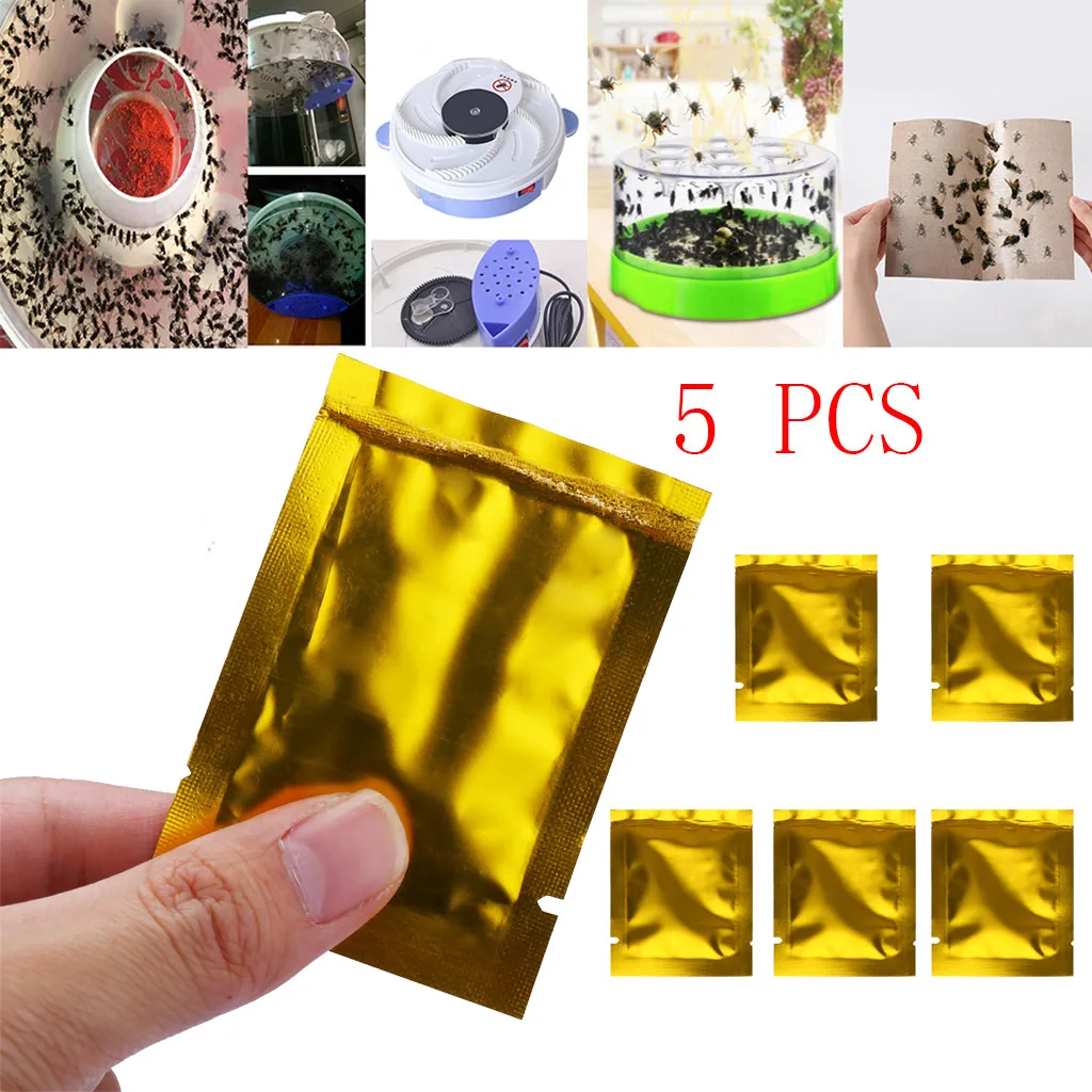 10/5/2/1PCS Mosquito Fly Attracting Bag Flycatcher Practical Convenient Odorless Bait Flys bait Home Pest Control non-toxic