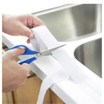 

Decorative Caulk Strip Self-Adhesive Sealing Tape Anti-Mildew Waterproof Edge Protector For Bath Shower Floor Kitchen Sink Stove