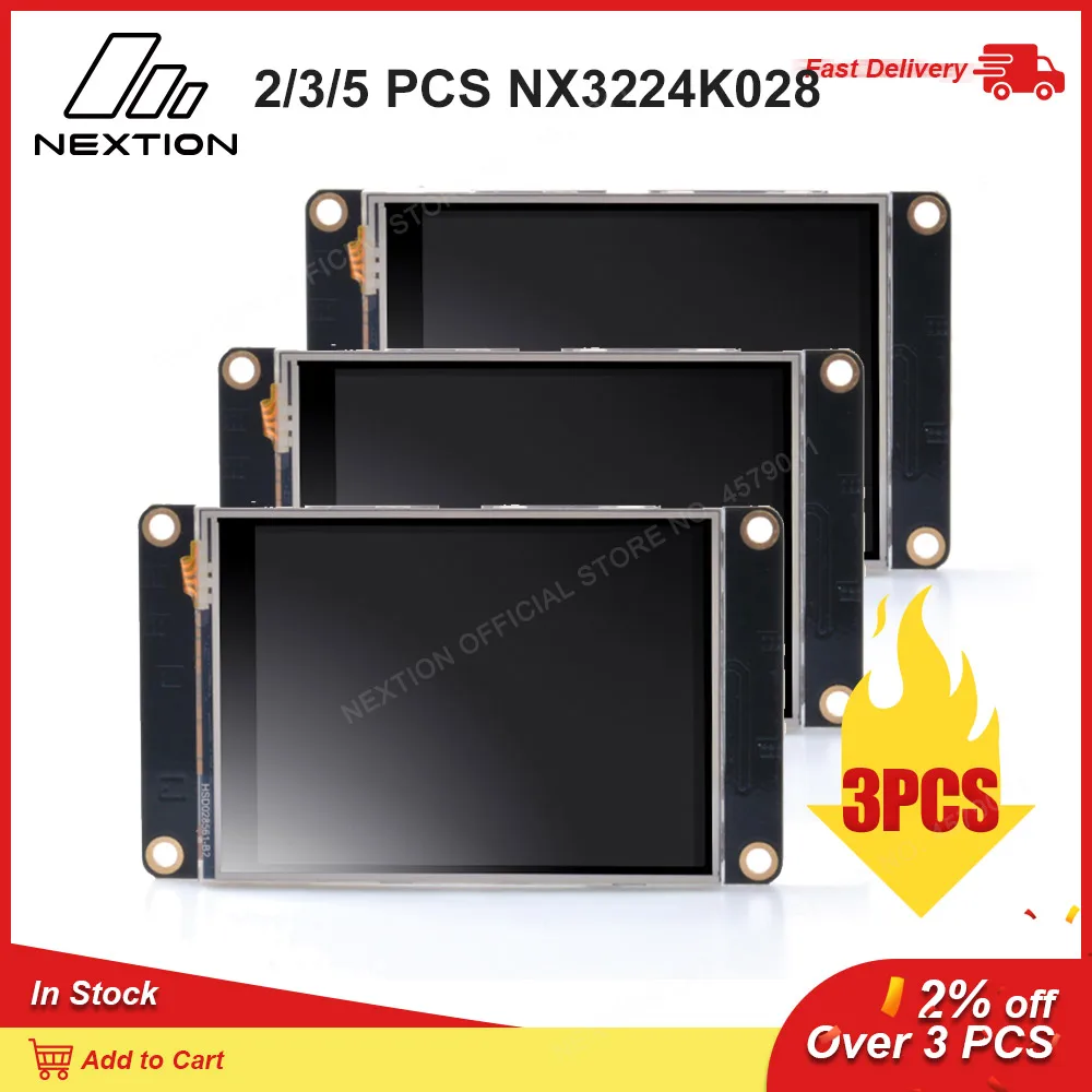 2/3/5 PCS Nextion Enhanced NX3224K028 - 2.8'' HMI Intelligent Touch 5V Full-color Display USART TFT LCD Module | Электронные