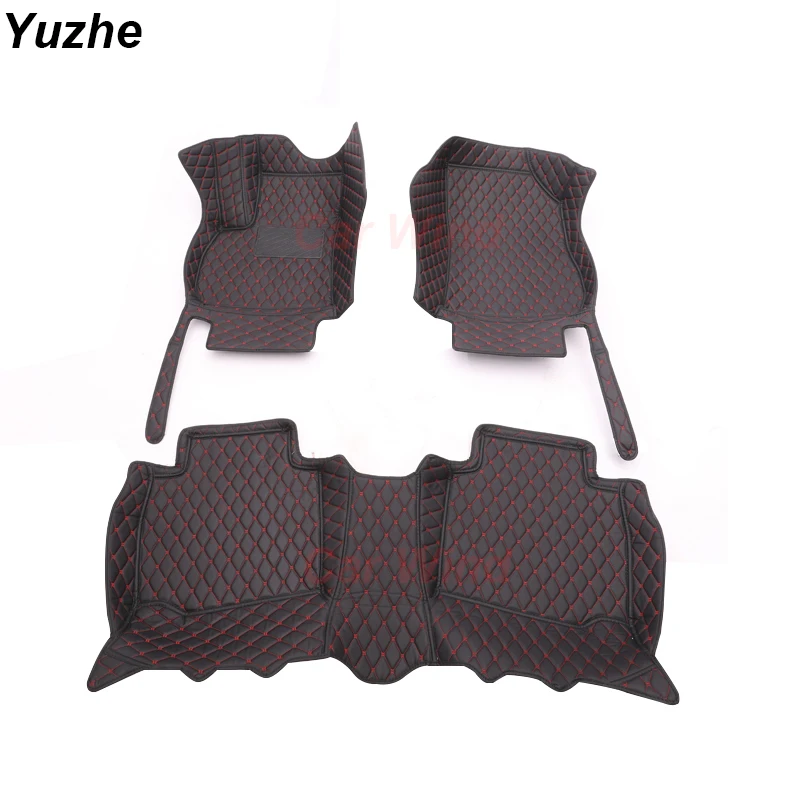 Customized Leather Auto All Weather Lexury Car Mats Floor Carpets Rugs