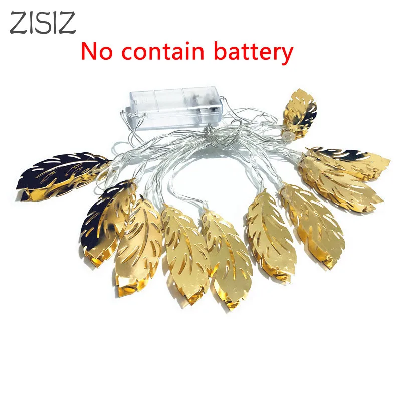 ZISIZ 1,5 м, 3 м, 10 светодиодов, 20 светодиодов, теплая струнная лампа с перьями, AA, на батарейках, для сада, рождественской елки, украшения, огни Hoilday