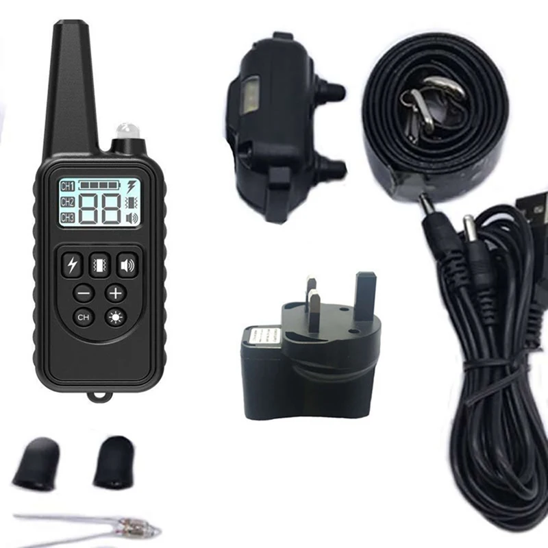 

Dog Barking Collar 800 Meters Remote Distant and Rechargeable Controller, Waterproof Training ( 1 Remote, 1 Dog Receiver Collar)