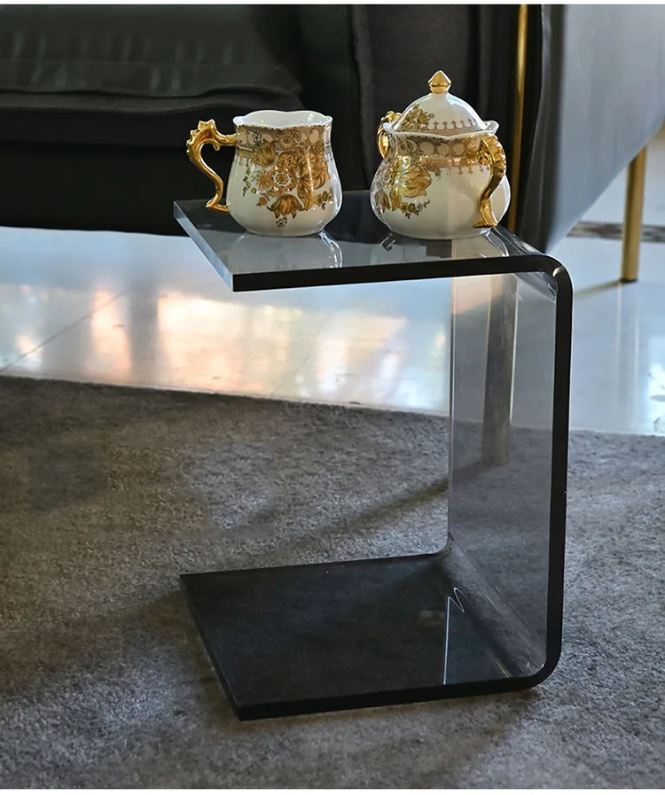 스툴 Japanese Home Acrylic Stool Household Glass Shoe Changing Stool Transparent Ins Light Luxury Plastic Stools meuble 스툴의자