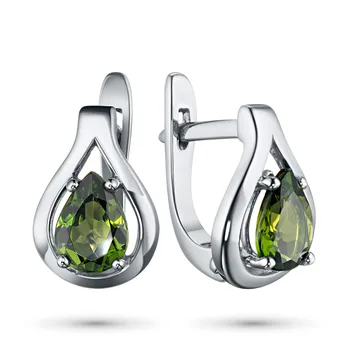 

Earrings made of silver with chrome diopside e0605sg09191260