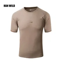 Военный тактический камуфляж рубашка с коротким рукавом армейская Боевая походная рубашка дышащая быстросохнущая Coolmax плюс размер футболка мужская