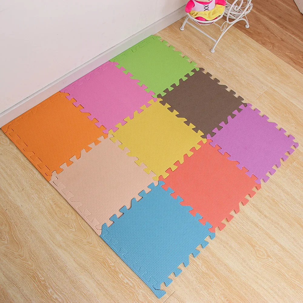 Generic 30x30cm Eva Foam Mat Soft Floor Tiles Interlocking Green