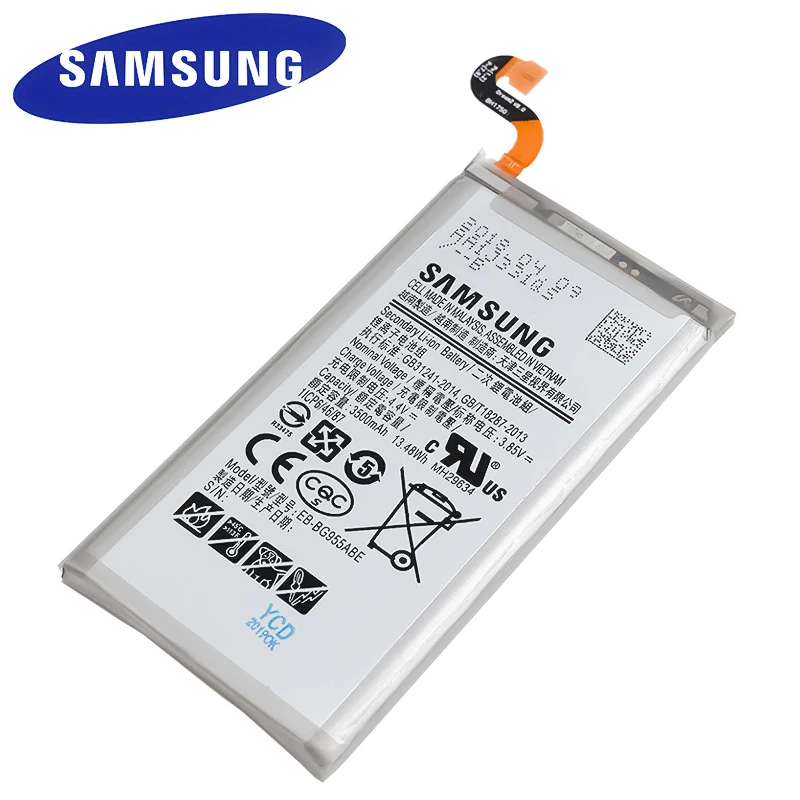 Батарея EB-BG955ABE 3500 мАч для Samsung Galaxy S8 плюс G955 G955F G955A G955T G955S G955P натуральная мобильного телефона Батарея
