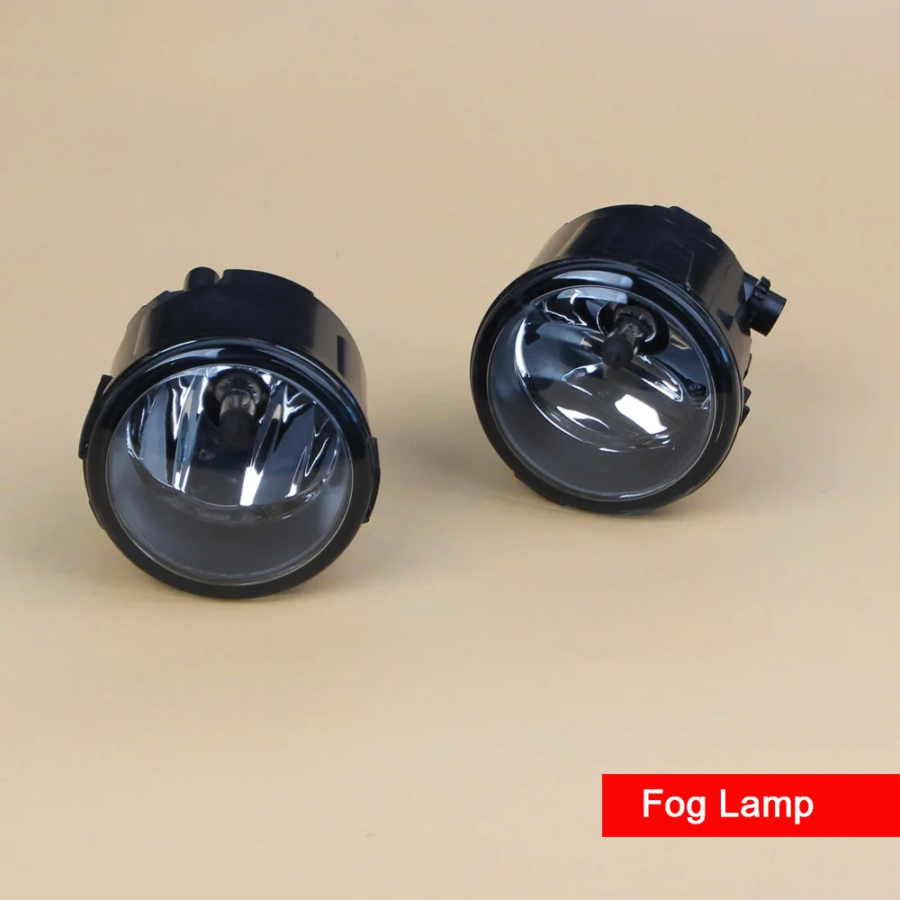 1 пара Автомобильная 12В противотуманная фара в сборе с туман светильник хром Чехлы и провода реле переключатель кнопка для Nissan Qashqai - Цвет: Fog Light