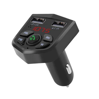 

803E Bluetooth Car Fm Transmitter Handsfree Call Noise Suppression Cvc Voltage Detection Stereo USB Charge