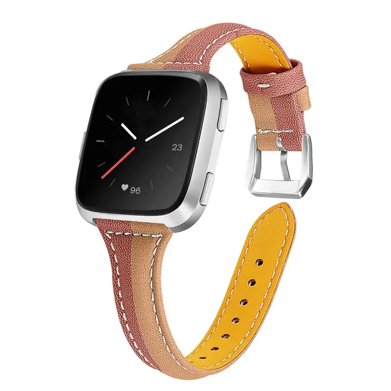 OULUCCI ремешок из натуральной кожи для Fitbit versa, ремешок на запястье браслет fit bit Lite Verse 2 Band аксессуары