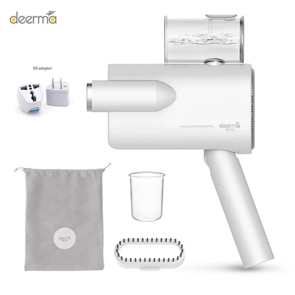 HS011 Add US Adapter Новинка Xiaomi Deerma 220 В ручной отпариватель для одежды бытовой портативный паровой утюг для одежды щетки для бытовой техники - Цвет: HS011 Add US Adapter