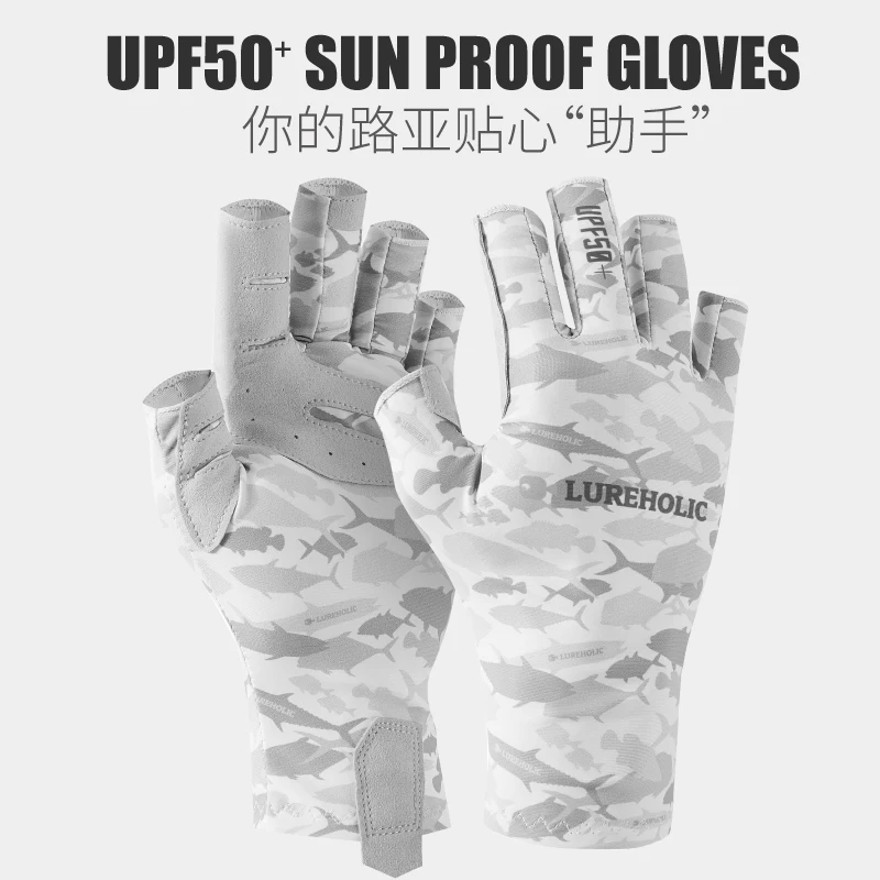 Lureholic Fishing Catching Gloves Protect Hand Professional Release Anti-slip Lure Fish Gloves fishing gloves