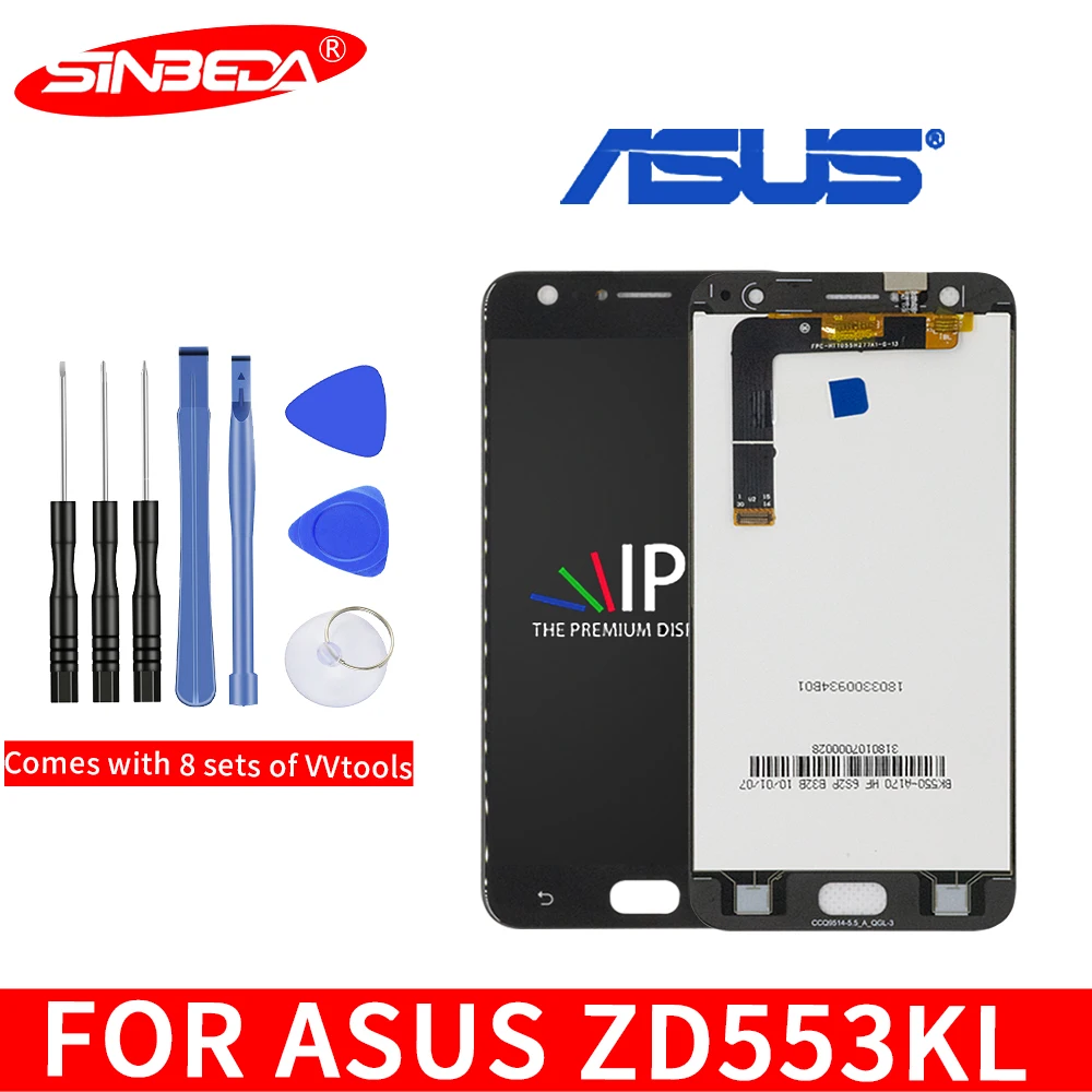 

Original 5.5"For Asus Zenfone 4 Selfie ZD553KL X00LD LCD Display Panel Touch Screen Digitizer Assembly+Tools for ZD553KL Display