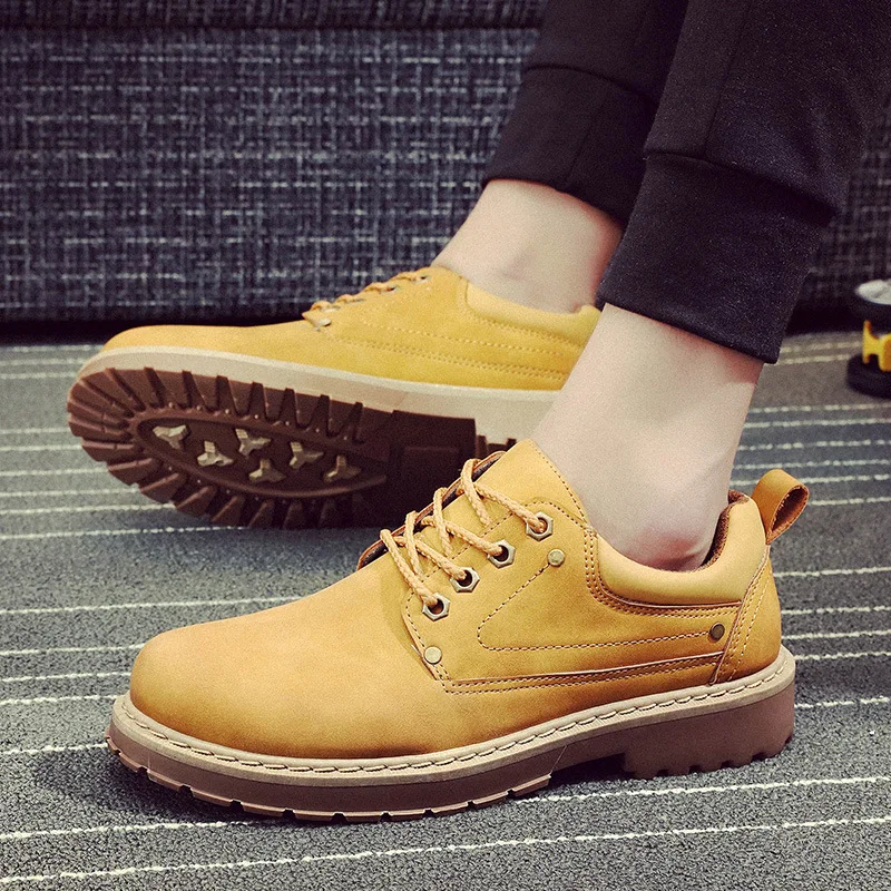 

2019 Spring And Autumn New Products British Fashion Leisure Comfort And Deodorization Men's Tooling Shoes