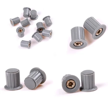

10pcs For 4mm Dia. Knurled Shaft Sales Quality Shaft 10X Potentiometer Knobs Rotary Dia. Knurled Control