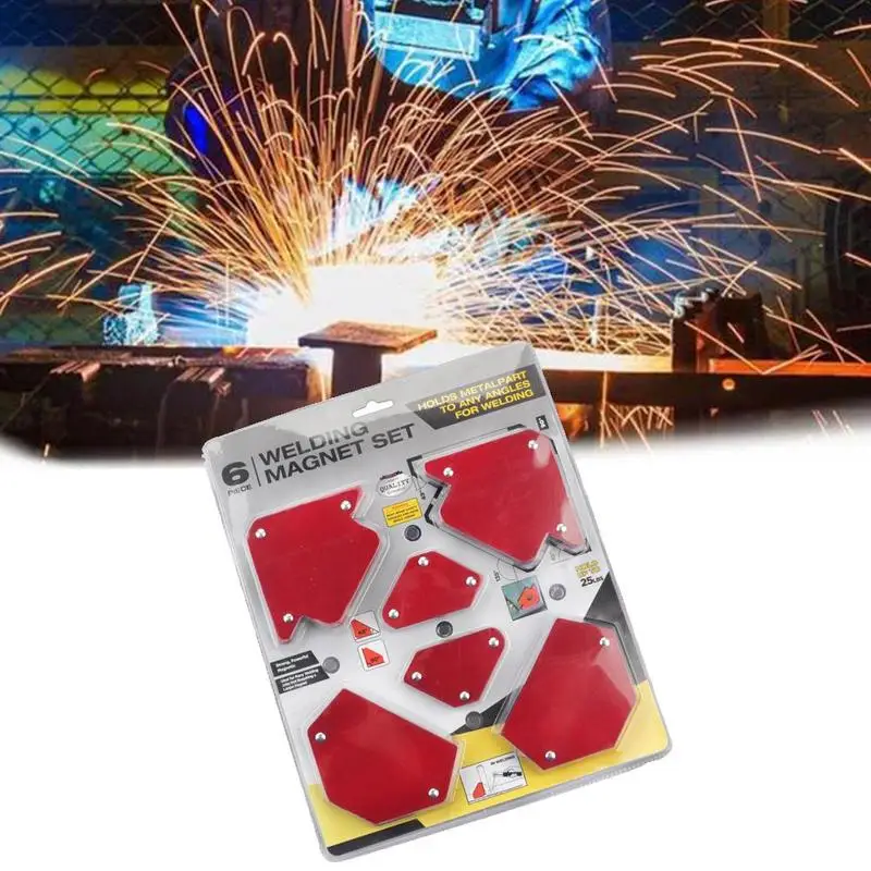 

Multi-angle Welding Magnets 6pcsMagnet Welding Holder Arrow Magnetic Clamp for Welding Magnet 2 x 9lb 2x 25lbs 2x 75lbs Mig Tool