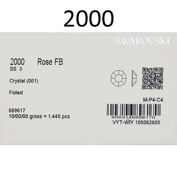 

【Pre-order】 Crystals from Swarovski 2000 Rose flat back no hotfix Wholesale 【15-30 days before shipping】