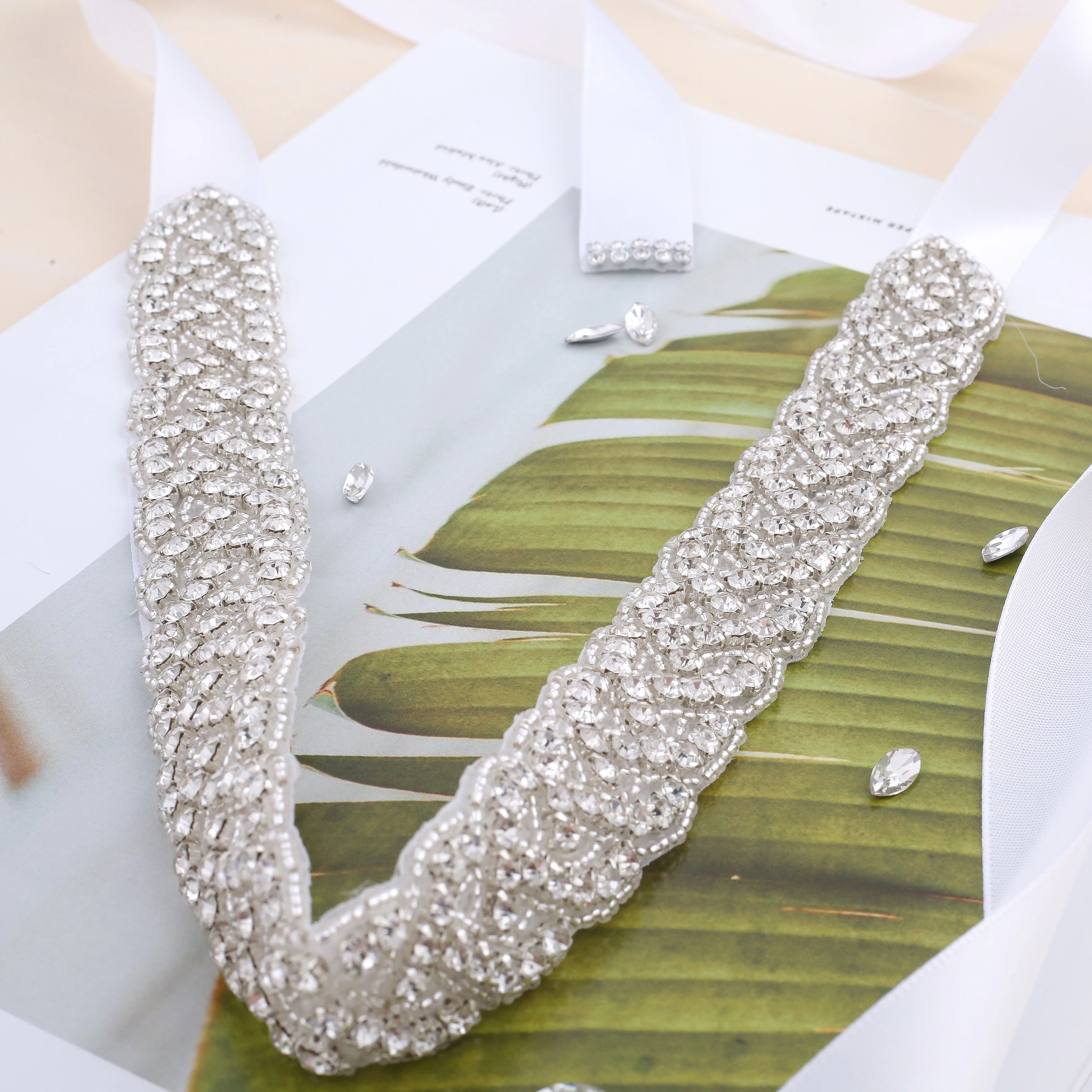 Bridal Waistband Bridal Dress Decoration Handmade Wedding Dresses Belt Marriage Bridal Ribbion Belts Sash For Dresses Accessories