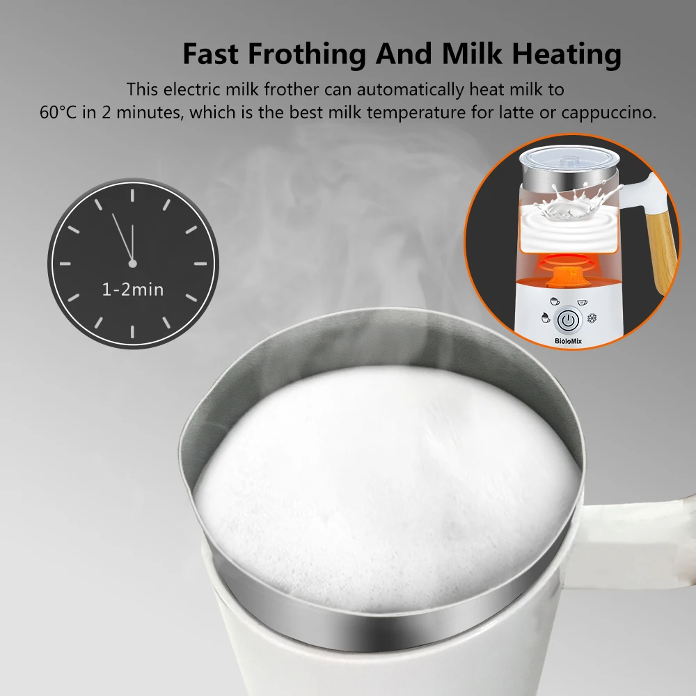 NEW Automatic Hot and Cold Milk Frother Warmer for Latte, Foam Maker for  Coffee, Hot Chocolates, Cappuccino - AliExpress