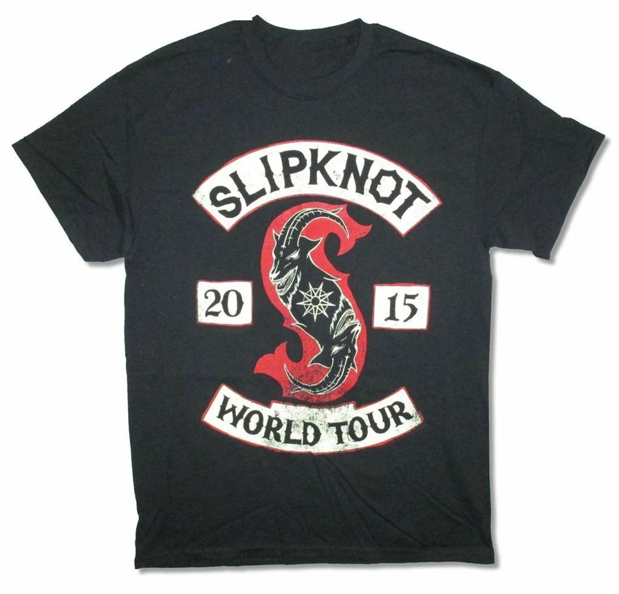 Slipknot Patched Up Goat 2015 World Tour Для Взрослых Черная футболка новая Графический Ретро Топы