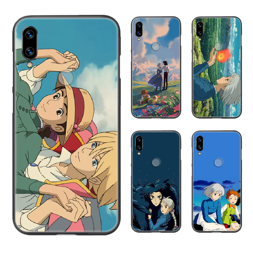 Howl's Howls Moving Castle чехол для телефона Корпус XIAOMI Redmi 7a 8a S2 K20 NOTE 5 5a 6 7 8t 9 9s pro max черный |