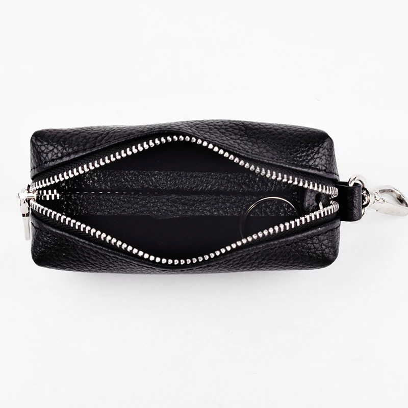 Key organizer Key protector Key case Key purse Key holder Genuine Leather Car Key Cover Keychain Housekeeper Bag Zipper Organizer Case EDC Pouch