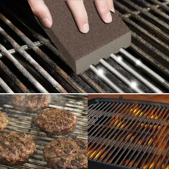 

4Pcs BBQ Kitchen Gadgets Decorates BBQ Cleaning Brick Block Barbecue Cleaning Stone BBQ Racks Stains Grease Cleaner BBQ Tools