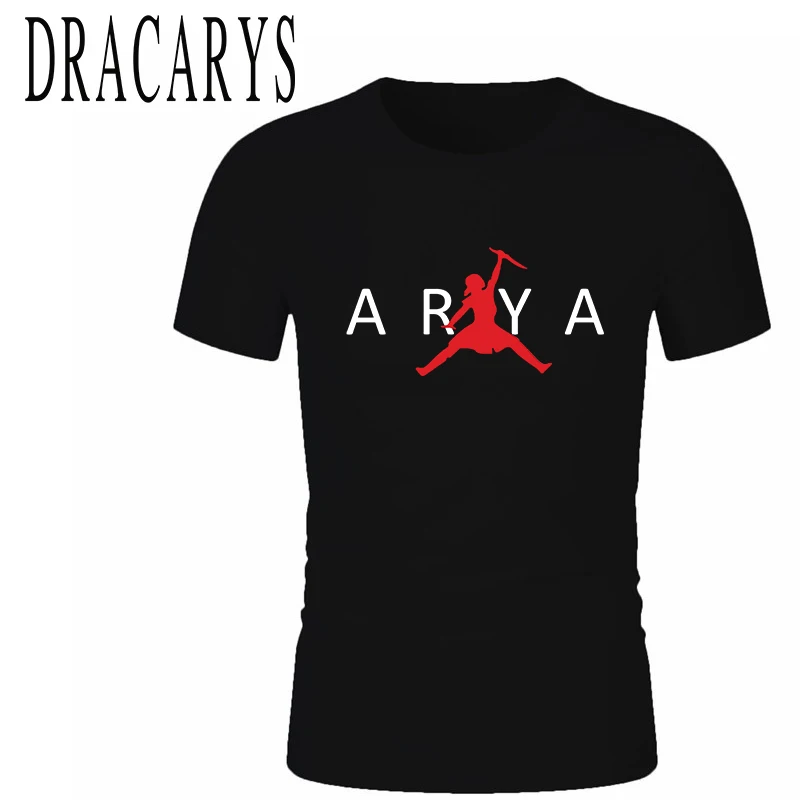 DRACARYS Arya футболка Игра престолов Мужская брендовая женские футболки Подарочная