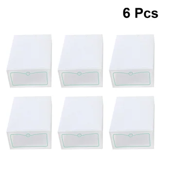 

12PCS Thicken Shoes Box Transparent Stackable Shoes Storage Box Plastic Shoe Container